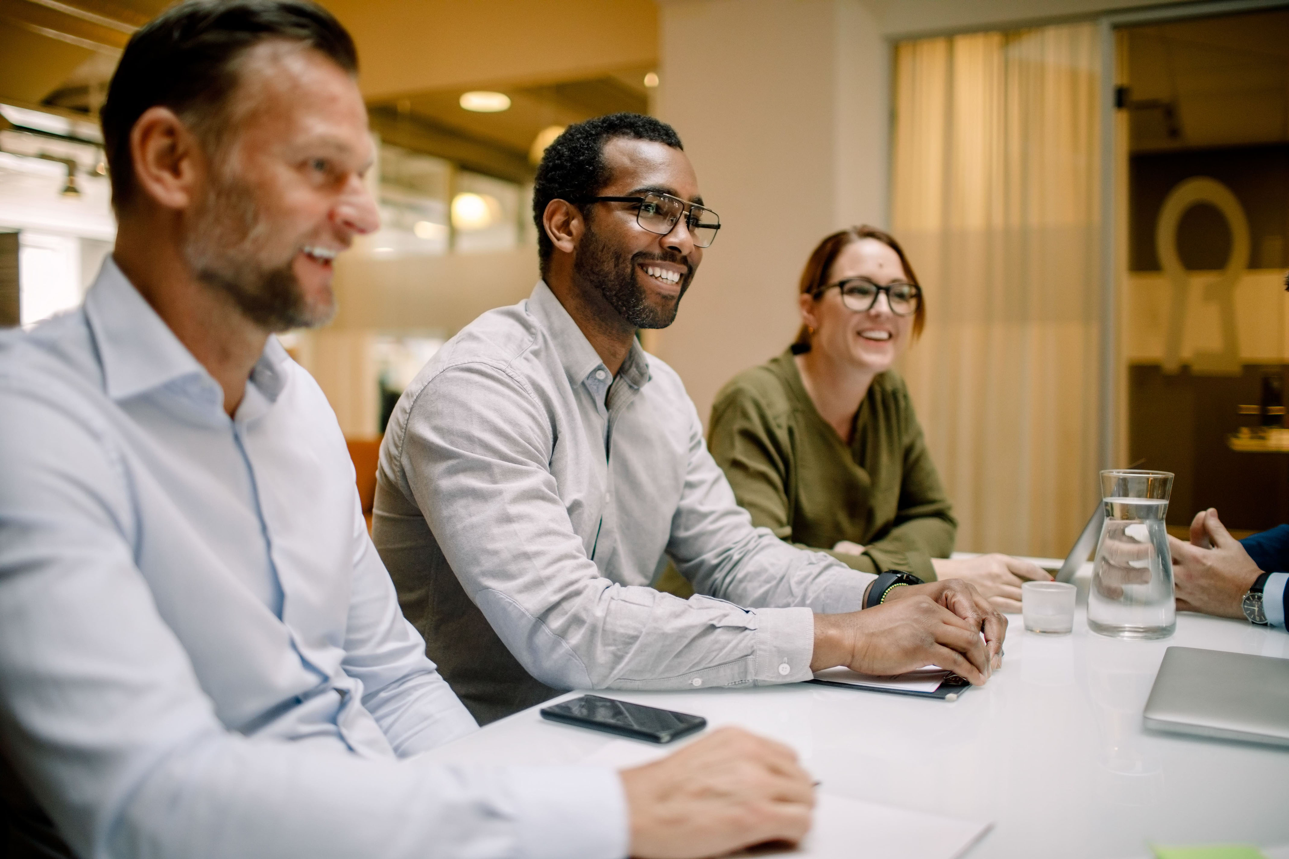 Team in a meeting