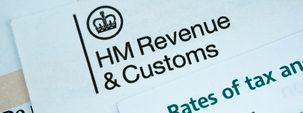 HM Revenue and Customs tax paperwork